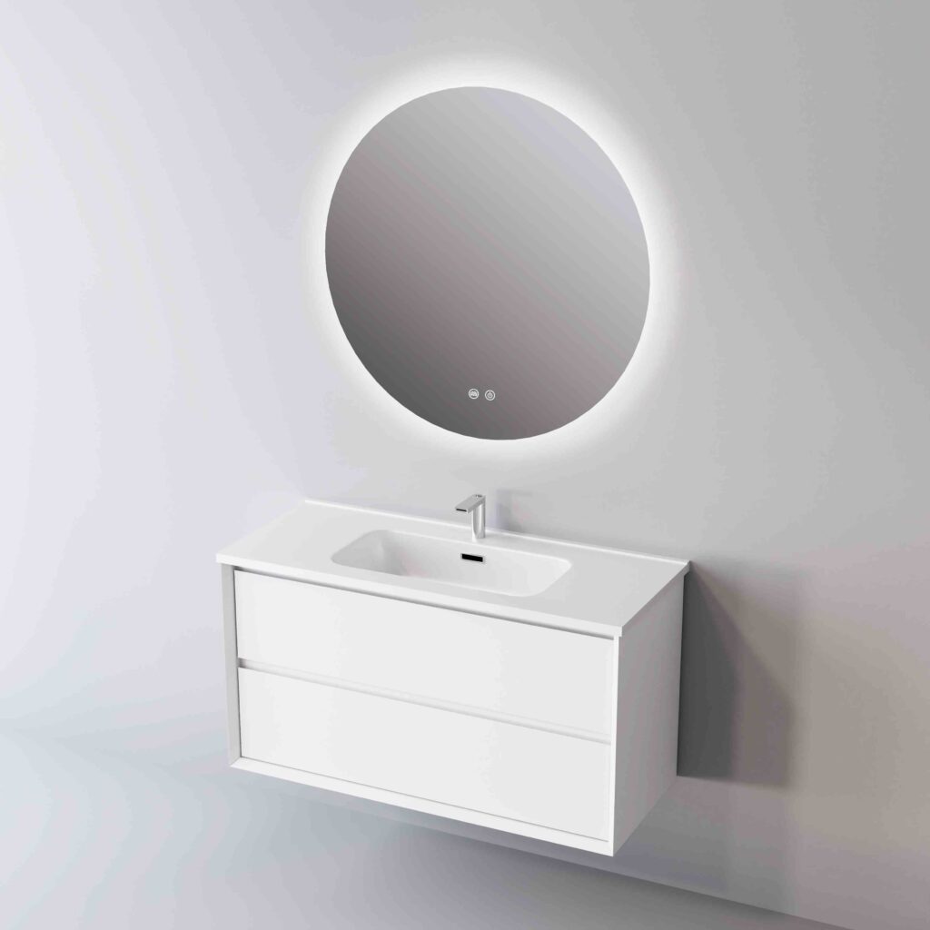 Deco wall hung vanity units to buy online from At Home Bathrooms