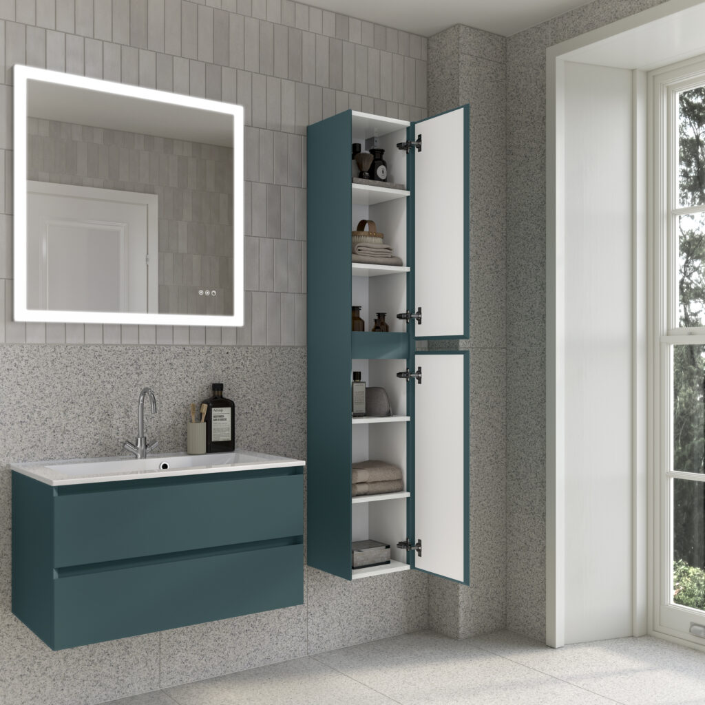 green bathroom furniture and vanity units online from At Home Bathrooms